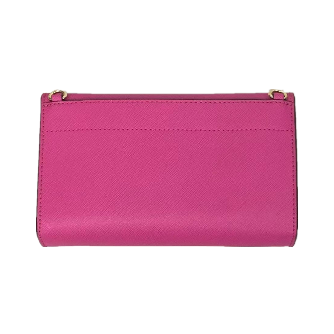 Michael Kors Jet Set Travel 35S9GTVC3L 3 In 1 Leather Wristlet Clutch Crossbody Bag In Fuschia Michael Kors Jet Set Travel 35S9GTVC3L 3 In 1 Leather Wristlet Clutch Crossbody Bag In Fuschia